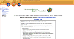 Desktop Screenshot of orangeblossombaptistassociation.org