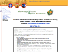 Tablet Screenshot of orangeblossombaptistassociation.org